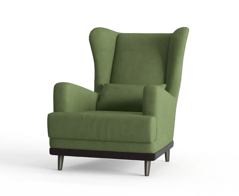 Кресло wingback 260305 на белом фоне.